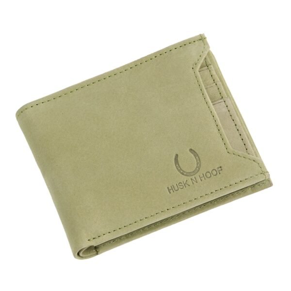 Full Grain Leather Wallet – Green, RFID Protected