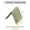 Gents Leather Wallet Green dimensions