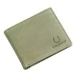 Gents Leather Wallet – Green, Bifold, RFID Protected