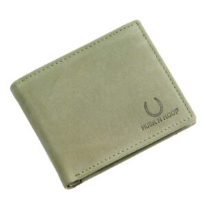 Gents Leather Wallet – Green, Bifold, RFID Protected