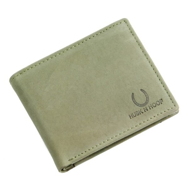 Gents Leather Wallet – Green, Bifold, RFID Protected