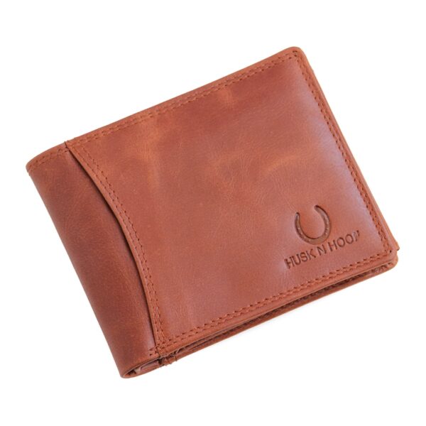 Genuine Leather Wallet Mens - Brown, RFID Protected