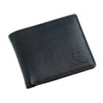Genuine Leather Wallet – Black, Bifold, RFID Protected