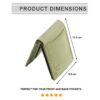 Green Leather Wallet Mens dimensions