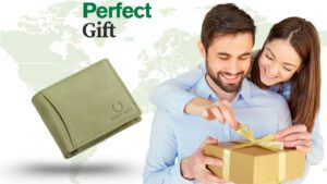 Green Leather Wallet mens is Perfect gift option