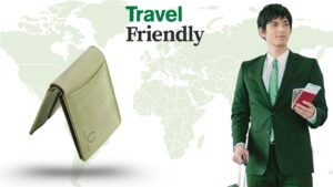 Green Leather Wallet mens is perfect travel partner