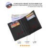 Mens Leather Wallet inside second flap description