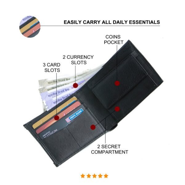 Men's Wallet Purse inside view