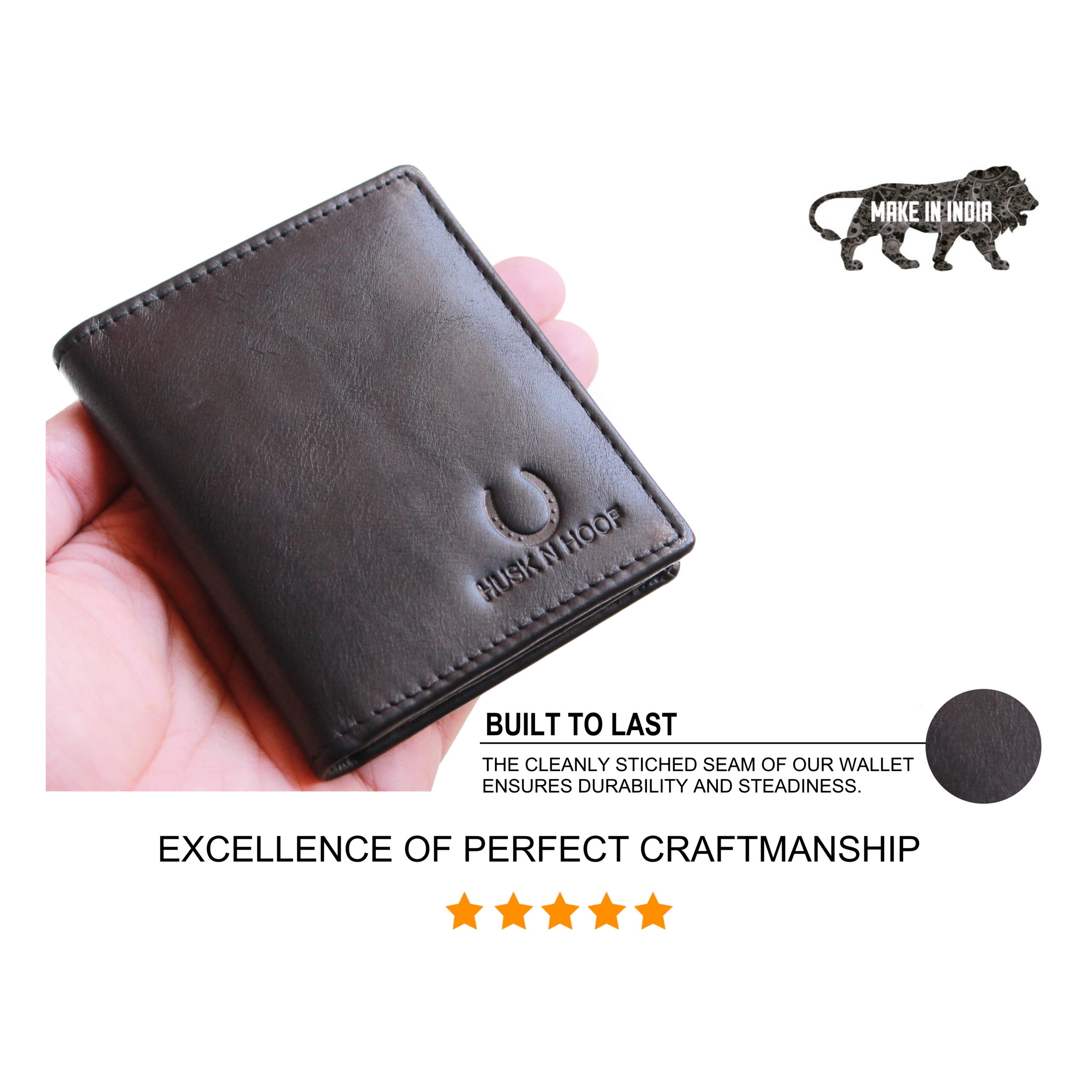 Rasper Brown Genuine Leather & Stainless Steel Credit Card Holder Busi –  SHIVAM ACRYLIC PRODUCTS