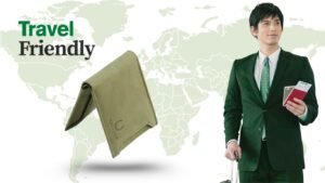 full grain leather wallet is travel friendly