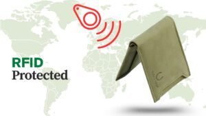 full grain leather wallet rfid protected