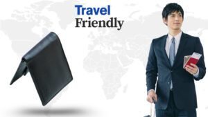 genuine leather wallet is travel friendly