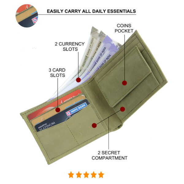husk n hoof leather wallet for men