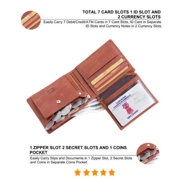 husk n hoof leather wallet for men