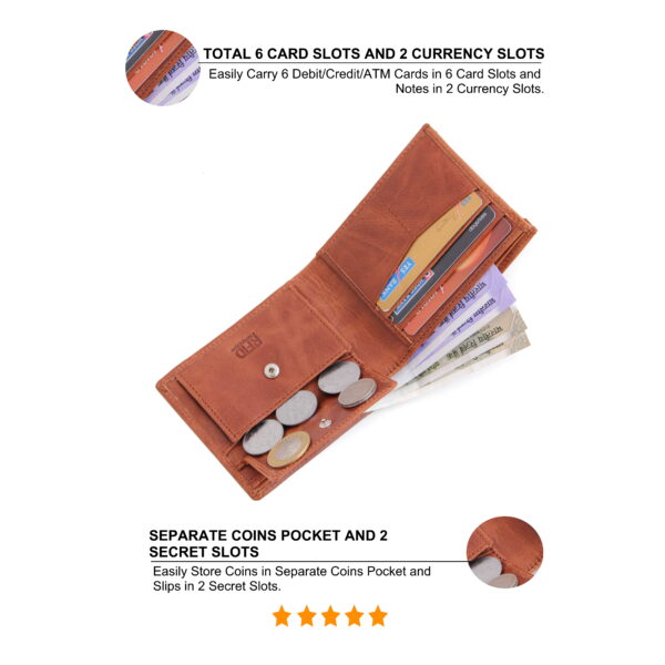 husk n hoof leather wallet for men