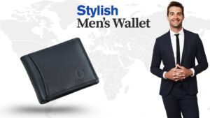 mens black leather wallet