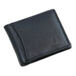 mens black leather wallet bifold