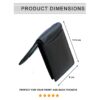 mens black leather wallet dimensions