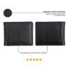 mens black leather wallet outside slots