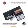 mens black leather wallet slots description