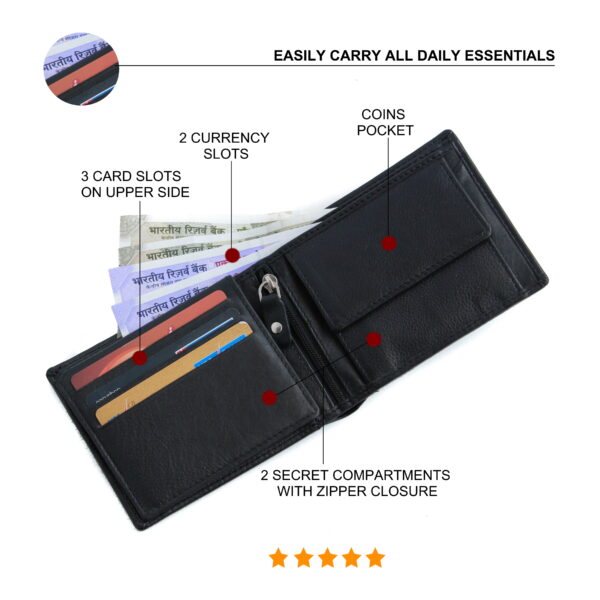 husk n hoof leather wallet for men