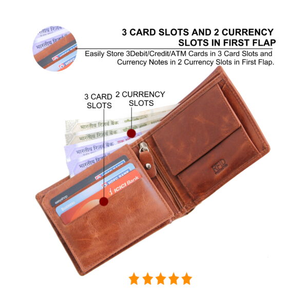 husk n hoof leather wallet for men