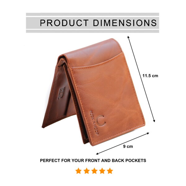 husk n hoof leather wallet for men