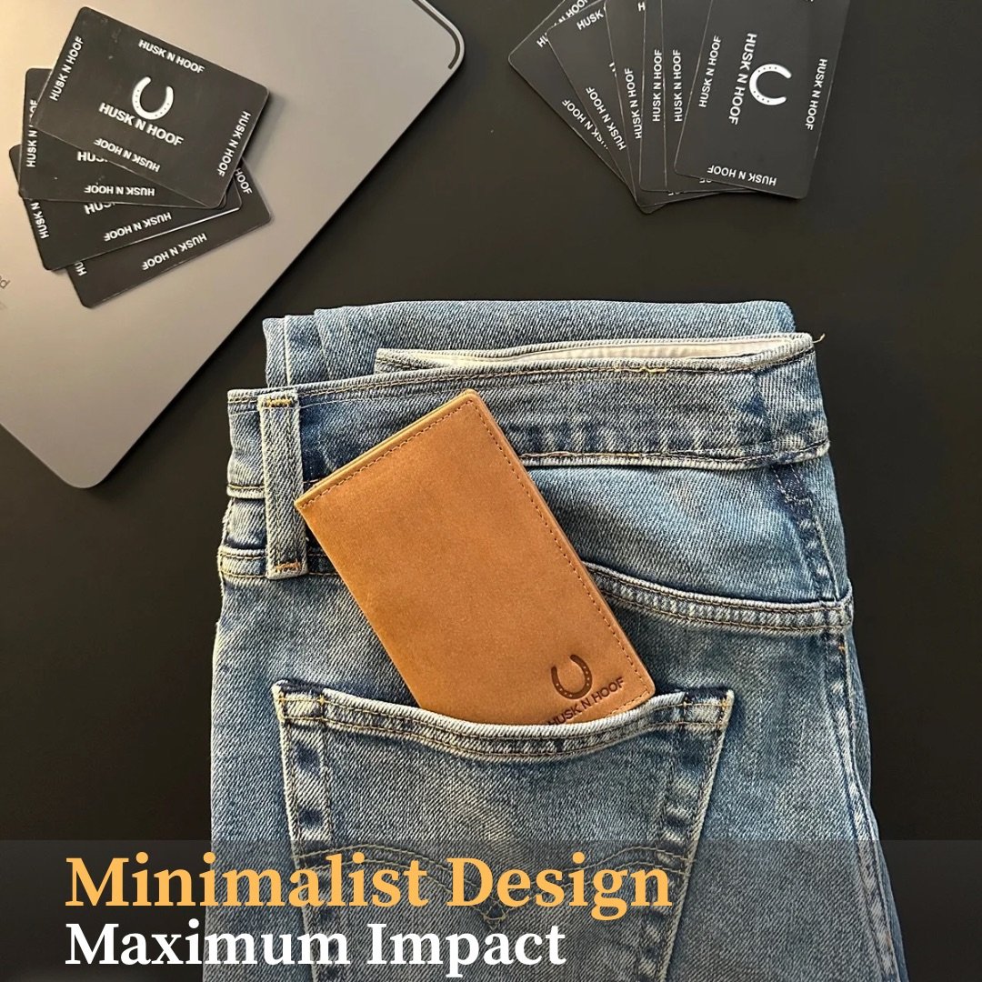 Stylish Leather Card Holder with classic RFID protection, sleek storage, and premium everyday appeal.
