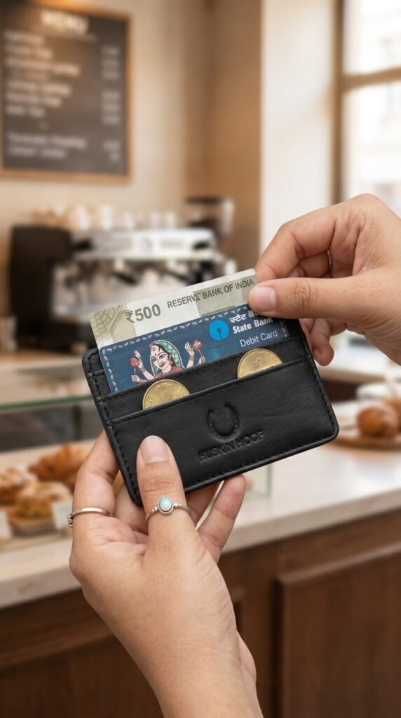 Shop card holder for men online with modern minimalist design. Durable, compact, and stylish for everyday use with secure storage.