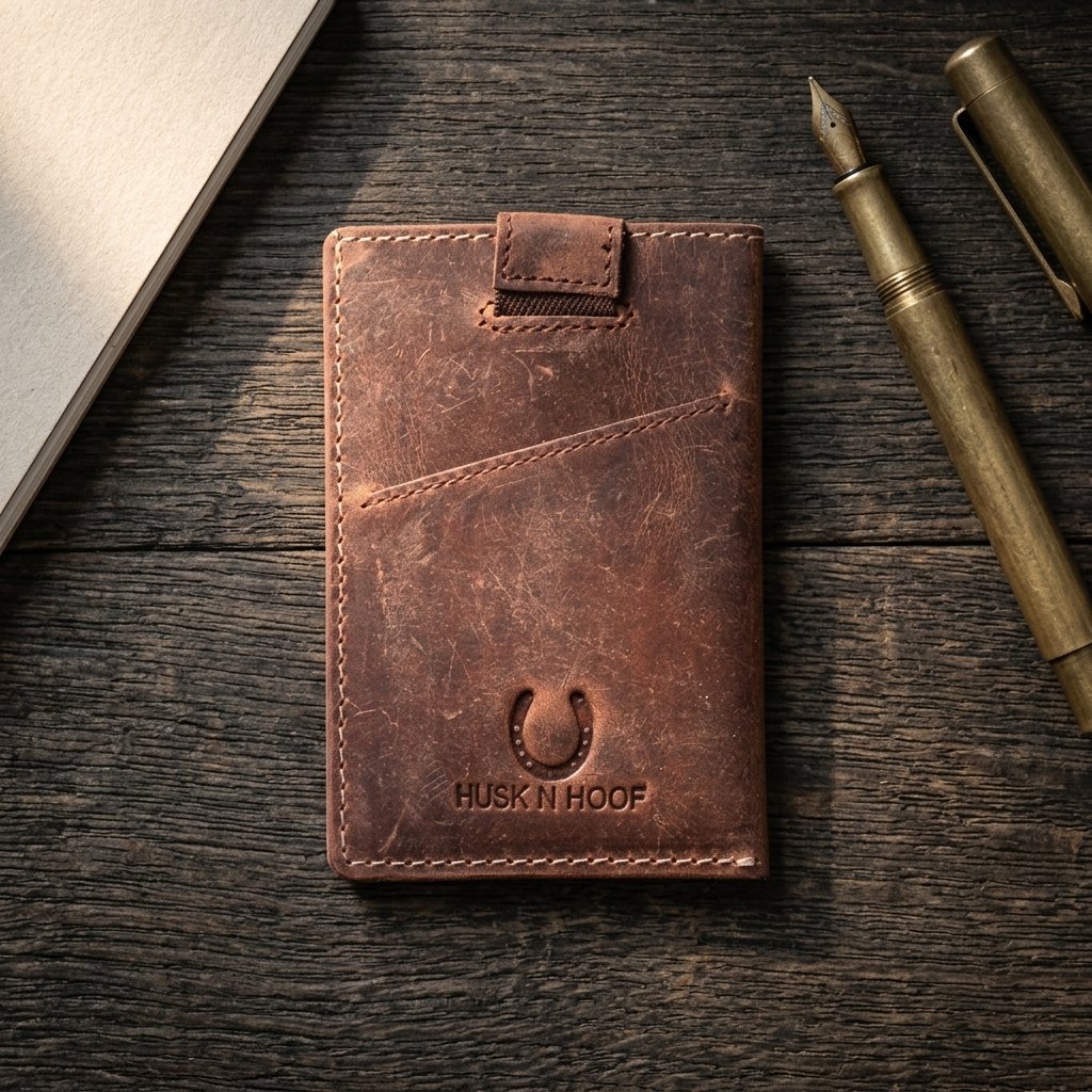 Leather credit card holder