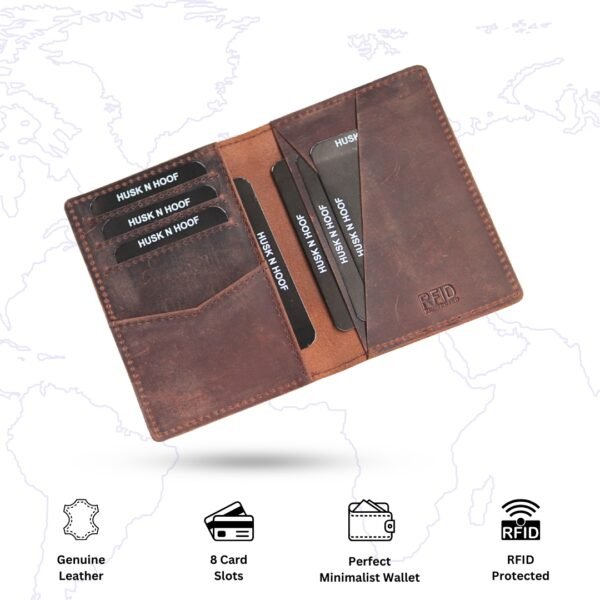 atm card holder leather wallet features