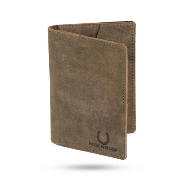 Credit Card Holder Wallet - Hunter Green, RFID Protected, Genuine Leather